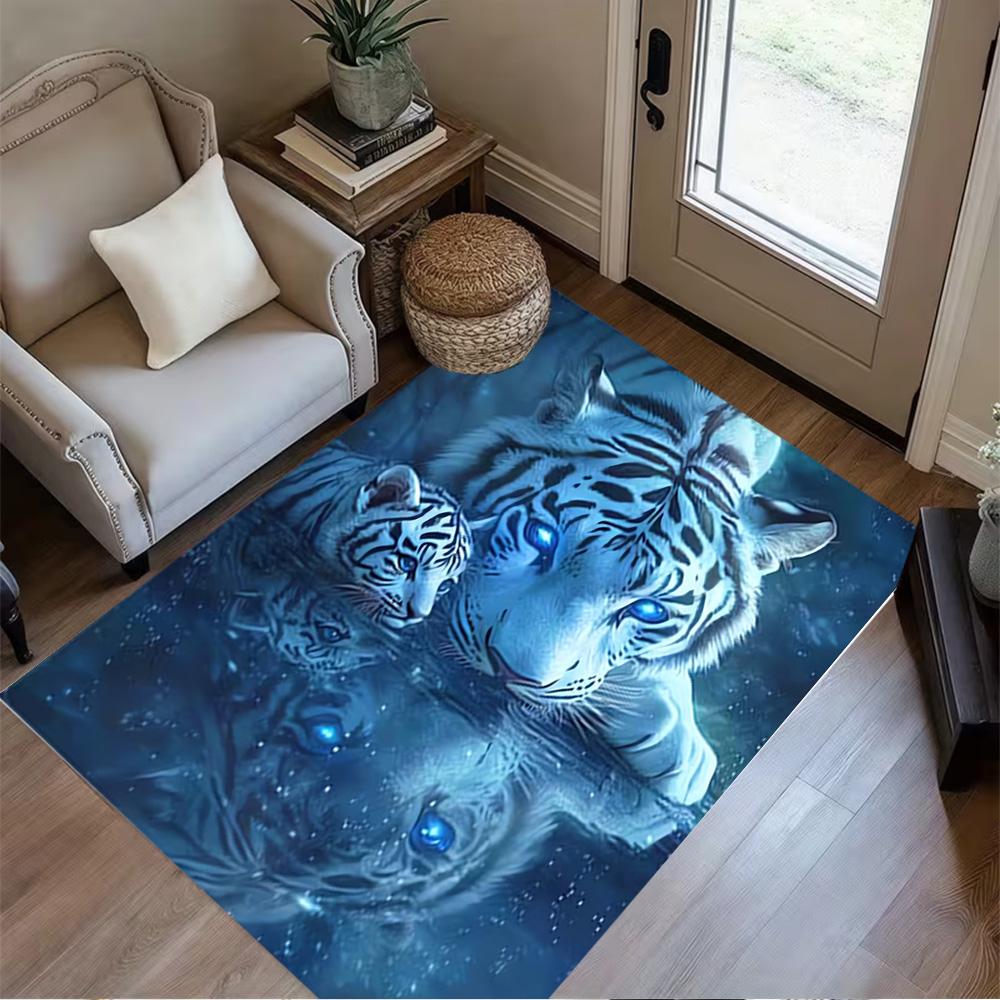 1pc home carpet tiger butterflies design for office decor bedroom gift living room