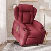 VidaXL Recliner Massage Chair Bordeaux Red Fabric 3204497