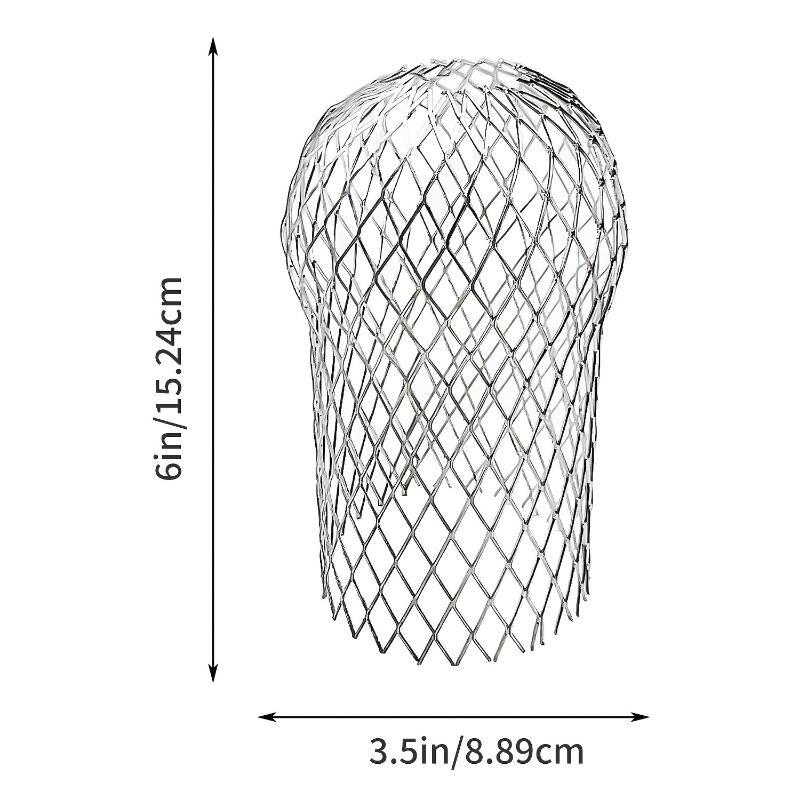 Roof Gutter Guard Filters 3 Inch Expand Aluminum Filter Strainer Stops Blockage Leaf Drains Debris Drain Net Cover