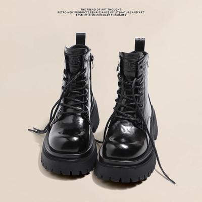 Нескользящие водонепроницаемые зимние ботинки женские 2025 новая осень и зима с утолщенной подкладкой короткие ботинки теплые большие хлопковые туфли на толстой подошве ботинки Мартин