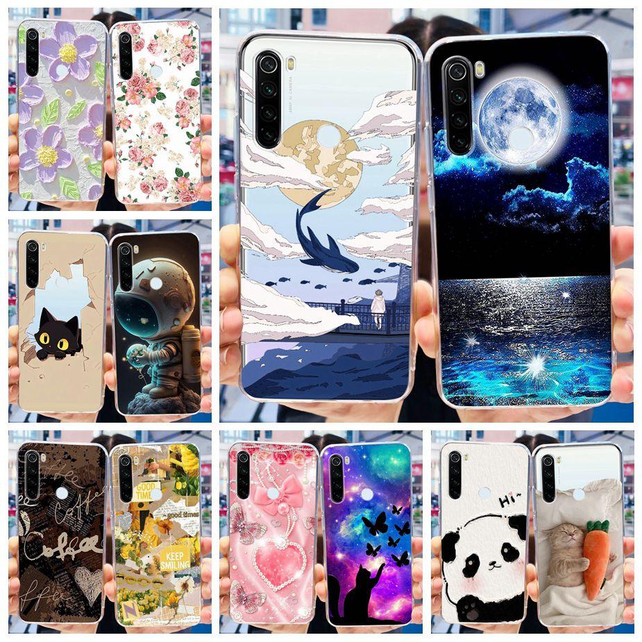 Чехол для Xiaomi Redmi Note 8 Чехол Note 8T Роскошный Расписной Чехол Прозрачный Силиконовый Чехол для Телефона Для Redmi Note 8 Pro Note8 Note8T Мягкий Чехол