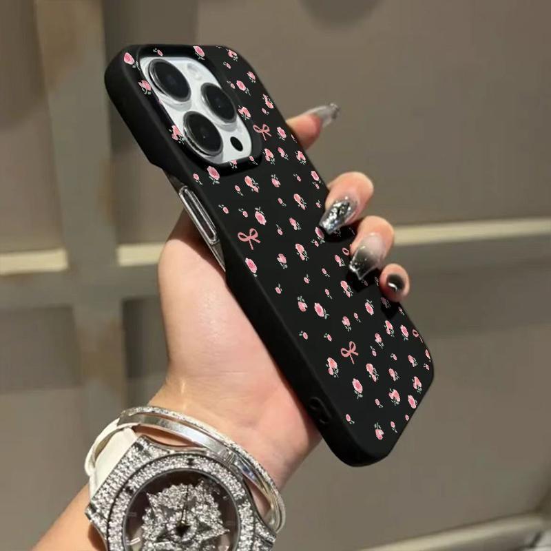 Чехол для телефона с цветочным принтом на весь экран, подходит для iPhone 16 15 14 13 12 11 Pro Max 14 15 16 Plus, полуоблегающий, амортизирующий