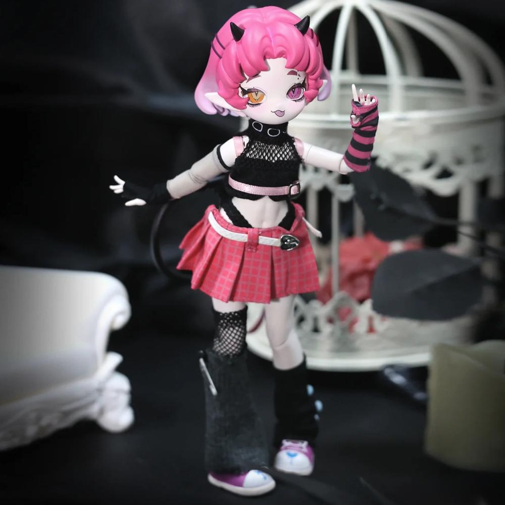 В наличии Оригинальные Дьявольские рога Bjd Сюрприз-бокс 1/8BJD Подвижная кукла Орнамент Креативная трендовая игрушка Изысканная кукла Подарки для мальчиков и девочек