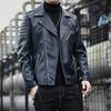 Кожаная мужская осенне-молодежная мотоциклетная одежда Мужская кожаная куртка Мужское пальто 3xl