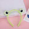 Cute Green Frog Headband Funny Plush Hair Hoops New Cartoon Wash Headband  Girls