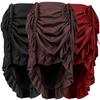 Pirate Skirt Women Renaissance Gothic Medieval Costume Drawstring High Low Skirt Victorian Steampunk Ruffles Irregular Skirts