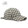 Hat Plaid Plaid Cap Women's Outdoor Sunscreen Shade Baseball Cap Hard Top Men's Casual