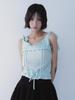 SETSETSET Rabbit Shirring T-Shirt Mint