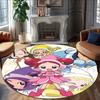 1pc DoReMi1 Print Round Carpet Chair Round Carpet Suitable for Bedroom Living Room Home Decorative Carpet