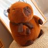 Adorable Capybara Plush Toy For Home Decoration And Cozy Pillow Gifts In White And Brown
