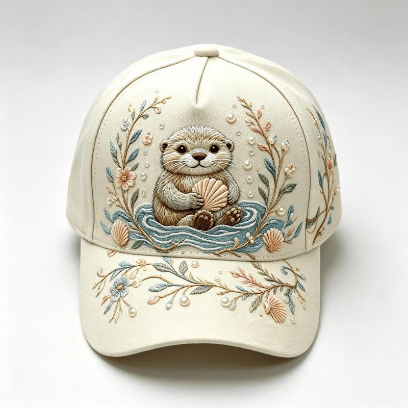 New D Digital Printing Butterfly Baseball Cap Morning Garden Adult Cap Peaked Cap Pastoral