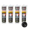 IsolBau Fireplace Silicone 1500°C Kamin Ofen Dichtstoff 4 X 300ml
