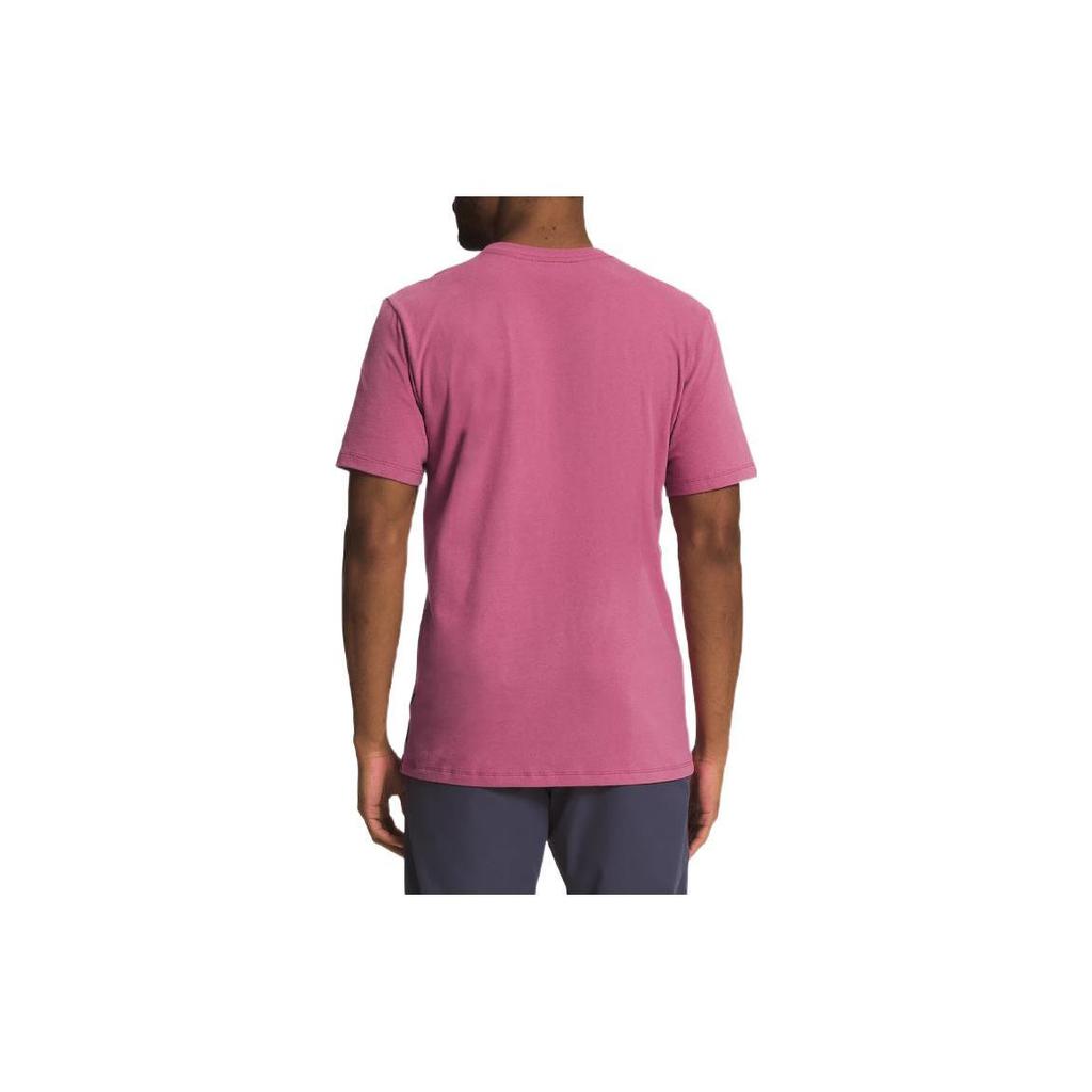 THE NORTH FACE T Shirts Men's Fuchsia Crew Neck Moderate Straight Fit NF0A7UOK-8F0