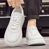 Fashion Punching Leather Casual Board Shoes Convenient Perforated Breathable Holes Men Low Leather Oxford Shoes 2025 Summer Men Sneakers