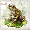 Frog Sun Catcher 2D Acrylic Frog Window Hanging Ornament Frog Wall Art Decor Suncatcher Housewarming Gift for Frog Lovers