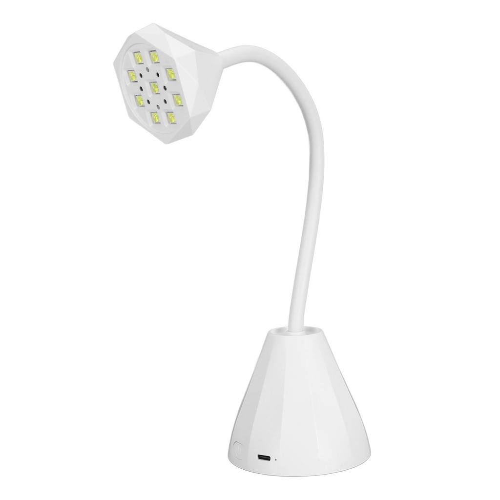 Лампа для ногтей на гибкой стойке, 27 Вт, с 9 чипами лампы, гибкая перезаряжаемая УФ-гелевая сушилка для ногтей, лампа на гибкой стойке