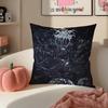 Black Metal Norwegian Art DDarkthrone Pillow Cushion Cover Pillowcase Short Plush Invisible zipper Room Sofa Cushion Cover