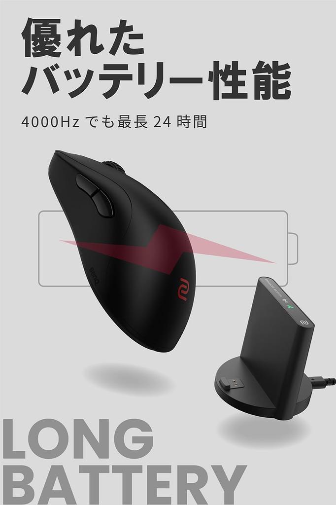 ZOWIE ZA13-DW Wireless Gaming Mouse (High ProfileAmbidential65g3950 Sensor4000HzEnhanced Wireless Receiver IncludedRight-HandedPlug & Play)
