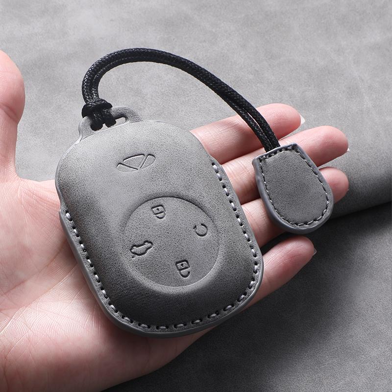 Для Chery Fulwin T9 2025 Кожаный чехол-сумка для ключей автомобиля Кошелек Держатель Чехол для ключей Брелоки Автоаксессуары Веревка для ключей Брелок