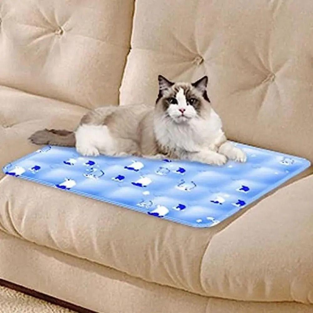 Collapsible Dog Cooling Mat Rectangle Cat Pad Mattress Pet Accessories Dog Cooling Gel Bed  Summer