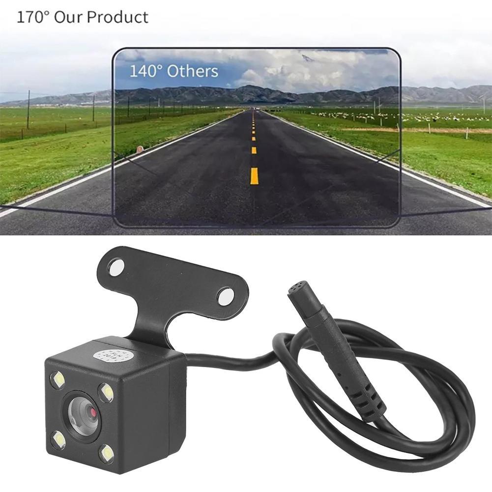 5 Pin HD Car Rear View Camera 170 Degree Wide Angle Waterproof 4 LED Night Vision Car Parking Reversing Camera Monitor Accessory