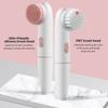 2 In 1 Electric Face Cleansing Brush For Facial Skin Care Wash Sonic Vibration Massage Tool Acne Pore Blackhead Silicone Cleaner