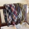 Retro Classic Plaid Headbands Thick Sponge Wide Bezel Hair Hoop for Womans Temperament Hairband Female Fashion Hair Accessories
