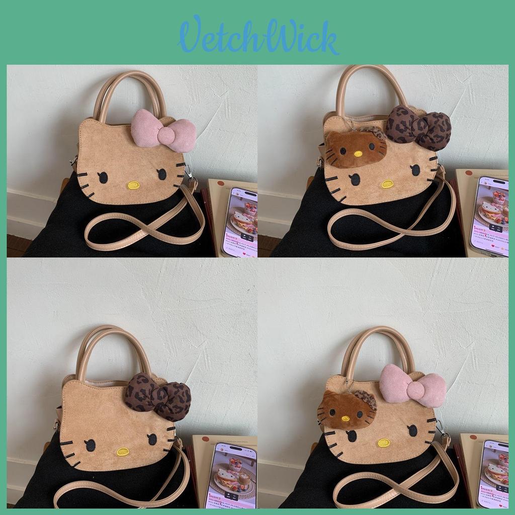 Hello Kitty Sweet Style Handbag With Adjustable Shoulder Strap For Daily Use