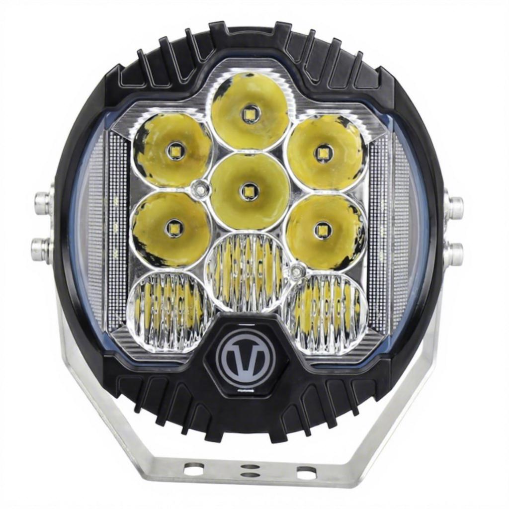 New 90W 5 7 9 Inch Car LED Work Lights Off-Road Vehicle Upgrade High-Brightness Spotlight Dual-Beam Car Front Bumper Focused