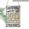 2D Flat Vintage Metal Aluminum Decorative Sign (8'' X 12''), Made in 1953, Perfectly Aged, Original Retro Wall Art, Living Legend Home Decoration for