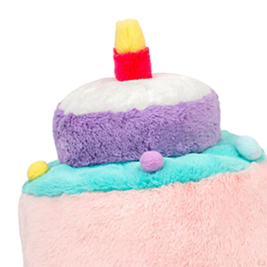 Праздничная шапочка для торта, двусторонний праздничный головной убор, новинка, мягкая плюшевая игрушка для всех возрастов