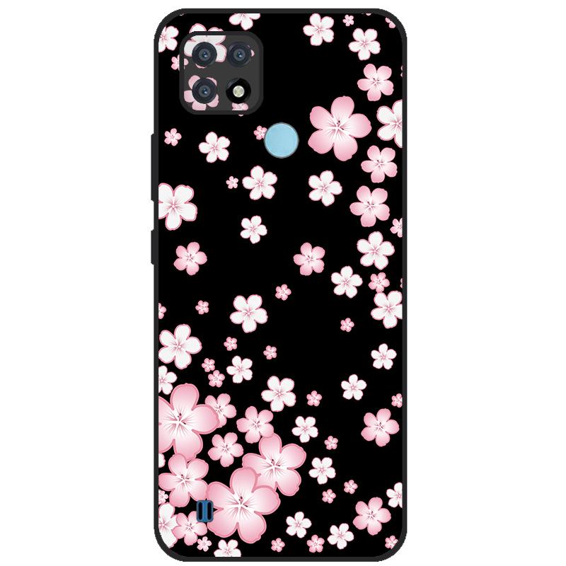 Чехол для OPPO Realme C21Y Серия COOL Черный Мягкая Силиконовая Крышка для Чехлов Телефонов Realme C21 C25 C25s Защитный Чехол Realmi C 21 Y Capa