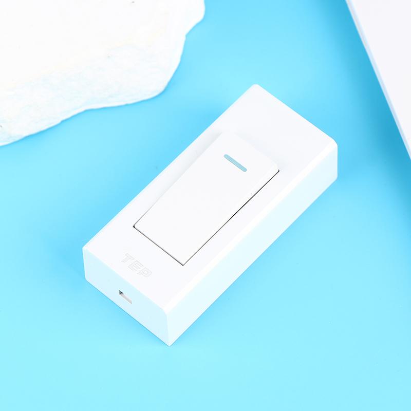 1Pc 1 Gang 2 Way Surface Mount Switch Wire Hanging Installation Bedside On/Off Control Lamp Panel Wall Light Switch