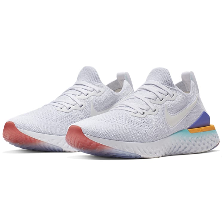 Nike Epic React Flyknit 2 White Hyper Jade Ember Glow Women's BQ8927-104
