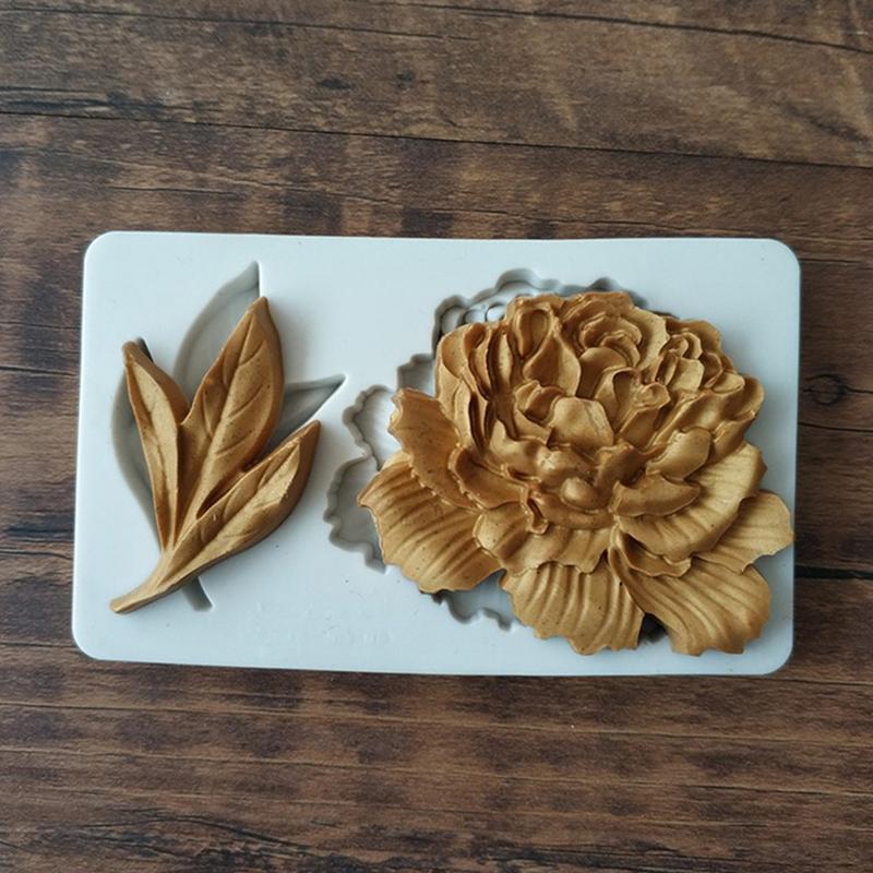 Форма цветка пиона силиконовая форма кухонный инструмент для украшения торта своими руками
