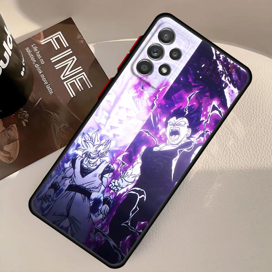 Чехол для Samsung Galaxy A14 A15 A16 A12 A05 A30 A70 Note 20 Ultra 10+ 9 8 A13 A50 A06 Задняя крышка телефона Dragon Ball Goku Vegeta