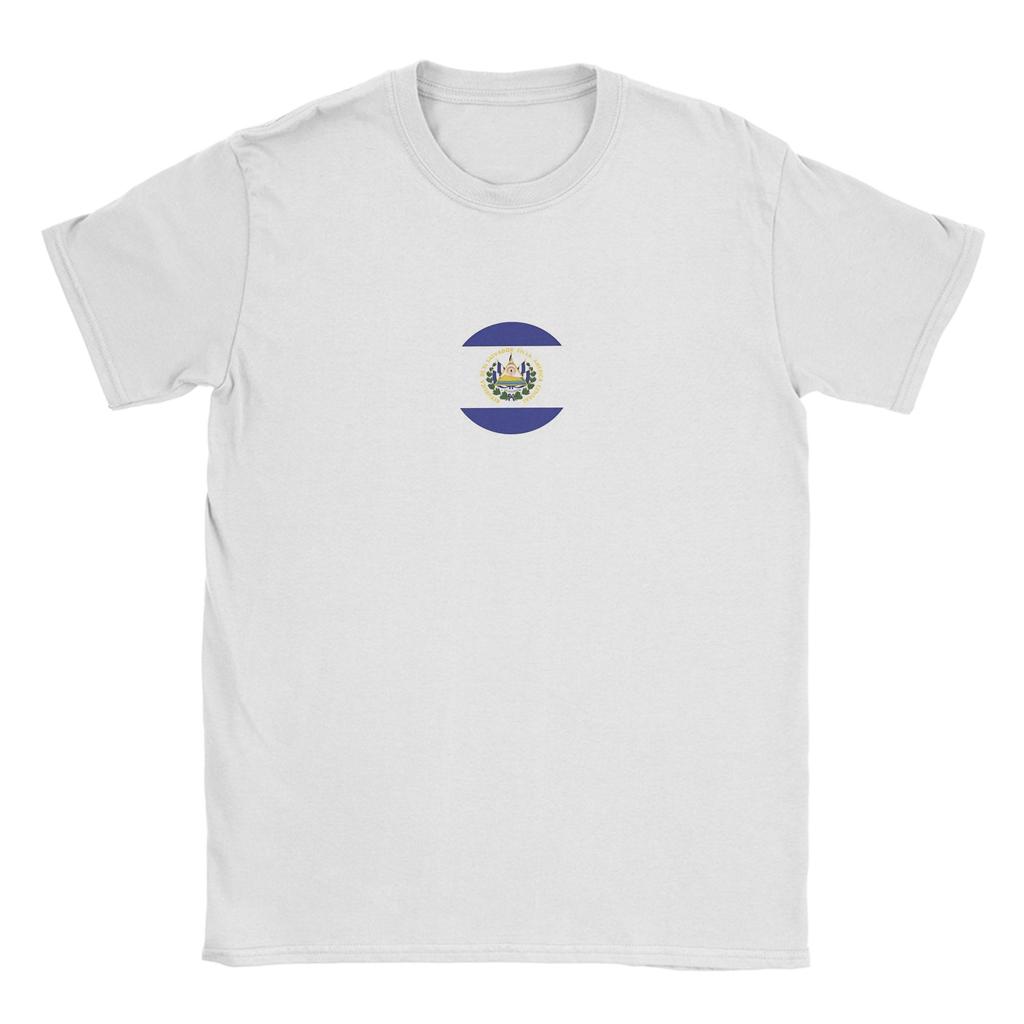 El Salvador LogoFlag T Shirt for Unisex 100 Cotton Humor TShirts Crew Neck Tees Short Sleeve Clothing 6XL