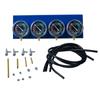 4 Cylinder Carburetor Synchronizer Kit Vacuum Gauge Balancer Sync Balancing Gauges for Motorcycle