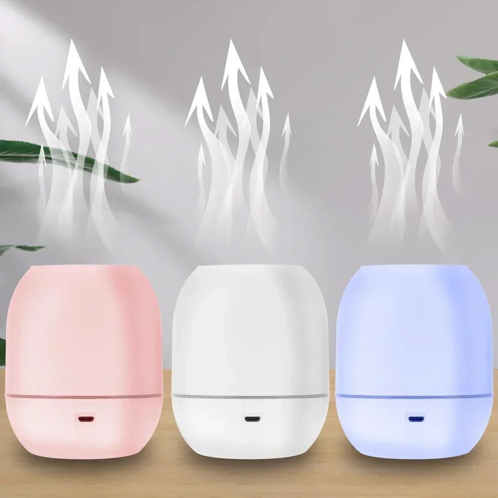 Mini Ultrasonic Air Humidifier LED Lamp USB Essential Oil Diffuser Car Purifier Aroma Anion Mist Maker With Romantic Ligh