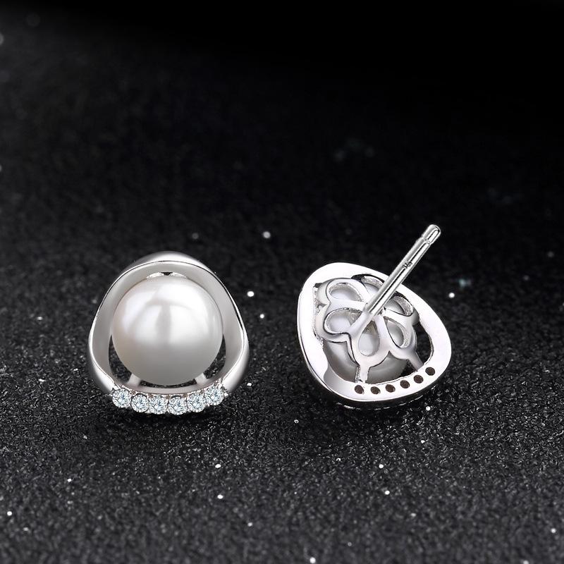 Линдон стерлингового серебра 925 пробы синтетический жемчуг серьги серьги-капли для женщин подарки на свадьбу