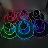 Eye-catching Sparkling Silver Pink Light-up Jazz Hat For Festivals And Holidays