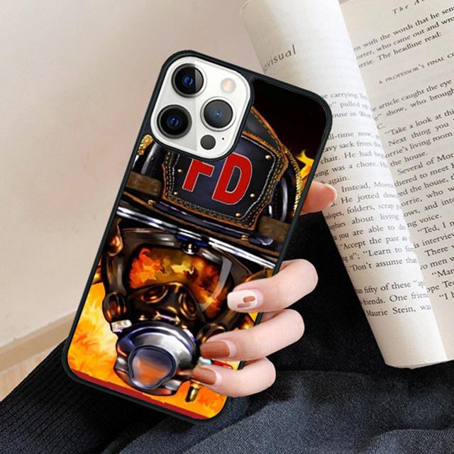 Пожарный Пожарный Логотип Символ Чехол для Телефона Задняя Крышка для iPhone 17 Air 16 15 14 13 11 12 Pro Max Plus Fundas