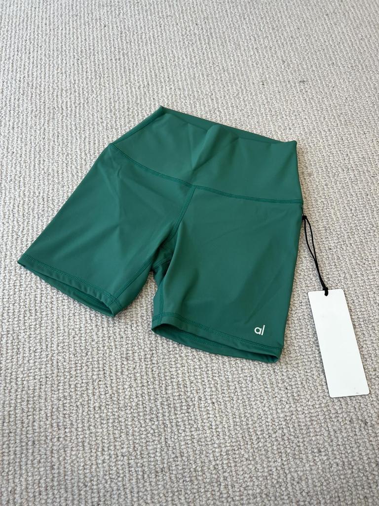 Короткие велосипедные шорты ALO Yoga с высокой талией, ощущение второй кожи - Фитнес-штаны для женщин, Подтягивающие ягодицы, Быстросохнущие