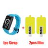 Силиконовый ремешок + защитная пленка для Huawei Band 6 7 8 NFC Smart Band Сменный мягкий браслет ремешки для Huawei Band 6 7 8 чехол