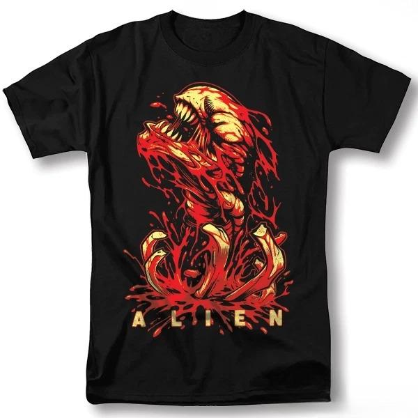 Alien Shirt Classic Movie Poster Vintage Graphic Design TShirt