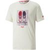 X Coca-Cola Logo Print Crew Neck T-Shirt Men Tops Ivory-White 536159-97