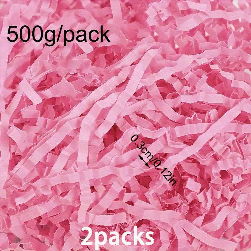 2packs 500g/pack Crinkle Cut Paper Shred Filler Crinkle Shredded Paper For Gift Box Gift Basket Filler Gift Box Stuffing For Christmas Gift Wrapping