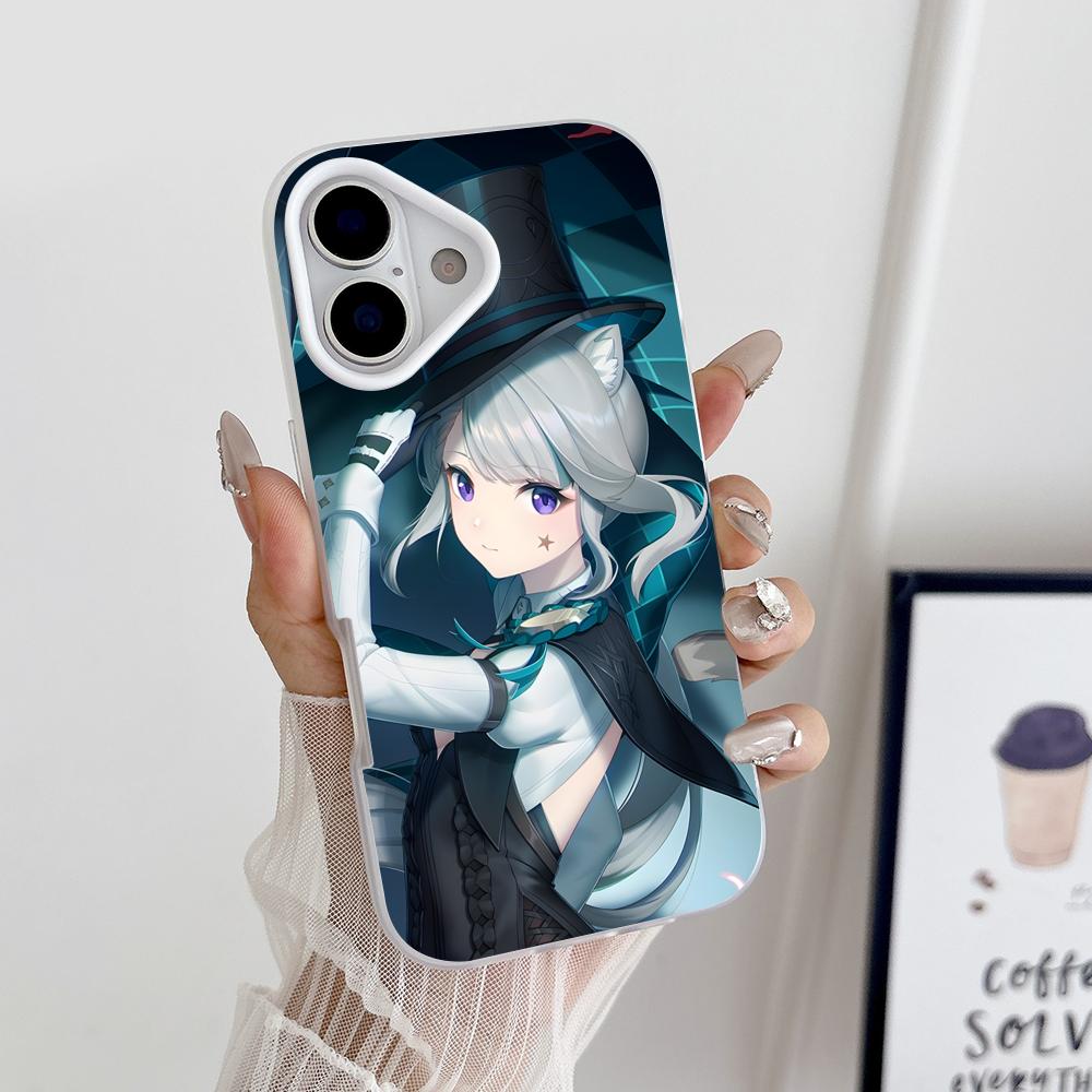 Game GI Lynette Jelly Double layer White Mobile Phone Case for iPhone 17 16 15 14 13 12 11 Air Pro Max Plus Protective