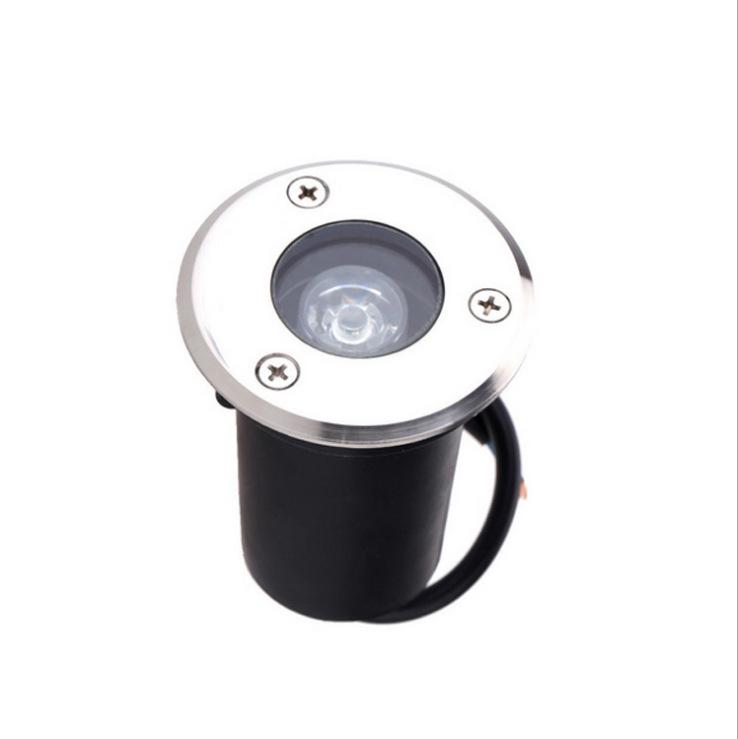 Встраиваемый грунтовый светильник из нержавеющей стали 304, диаметр 65 мм, ландшафтный светильник 3 Вт с грунтовым колышком для освещения двора.