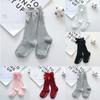 Sweet Toddler Kids Baby Girls Socks Cute Bow Knee High Long Socks Infant Children Cotton Non-slip Soft Stockings 0-4Years